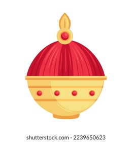 frankincense in golden pot icon