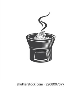 frankincense from Indonesia, vector art.