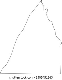 Franklin County map in Pennsylvania state