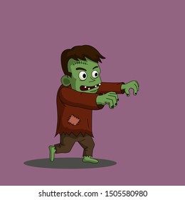 franky character halloween vector design, halloween vector design.