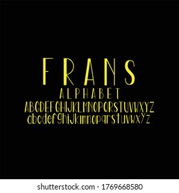 frans font handdrawn simple font