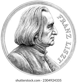 Franz Liszt was a Hungarian composer, virtuoso pianist and teacher of the Romantic period.