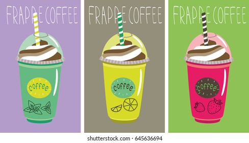frappe coffee set