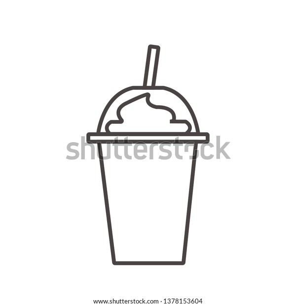 フラッペカップのロゴアイコンイラストベクター画像 のベクター画像素材 ロイヤリティフリー