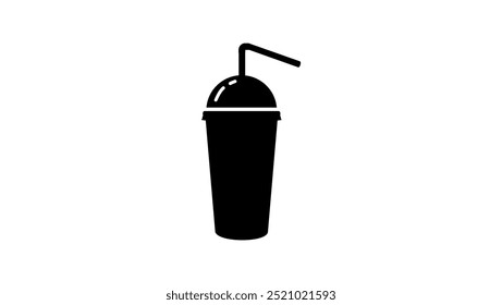Frappe Emblem, schwarz, einzelne Silhouette