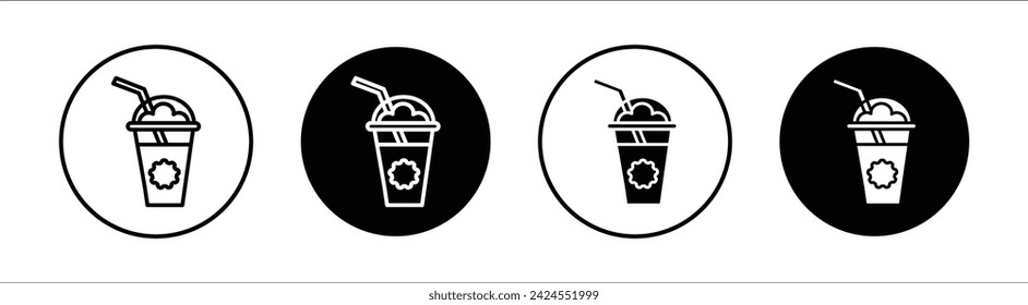 Frappe flat line icon set. Frappe Thin line illustration vector