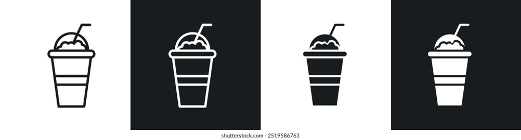 Frappe icon collection in black and white filled and stroke line style.