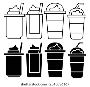 Frappe icon collection on white background