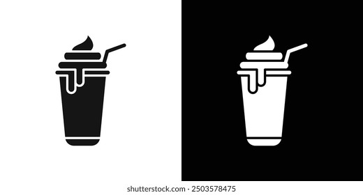 Frappe icon line art vector