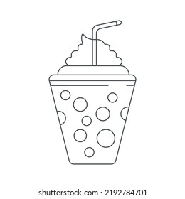 Frappe icon. Line style style. Can be used for web and mobile. Vector illustration icon.