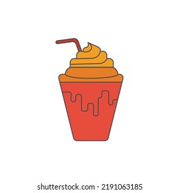 Frappe icon. linear style. Can be used for web and mobile.