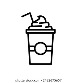 Frappe Icon Set Iced Coffee Beverage Illustrations for Culinary and Cafe Projects