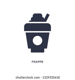 frappe icon. Simple element illustration from fast food concept. frappe editable symbol design on white background. Can be use for web and mobile.