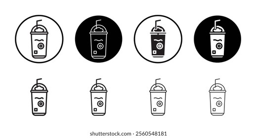 Frappe icon Thin line flat illustration