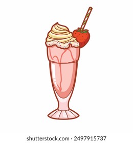 Frappe Ilustración vectorial para el diseño