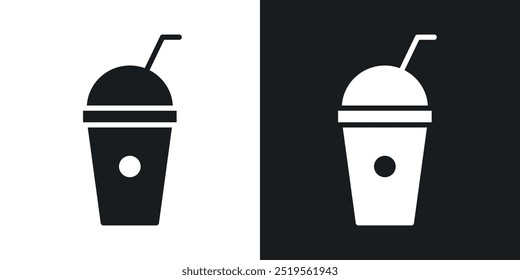 Frappeline vector icon set in solid and outline style.