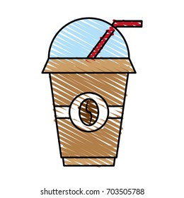 frapuccino, vector illustration