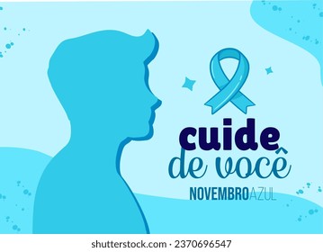 Frases campanha Novembro Azul imaginiert desenhos artes - Campain Blue November Bilder, Zeichnungen und Kunst