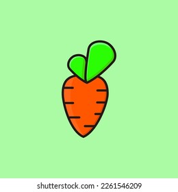 frash carrot illustation cartoon design