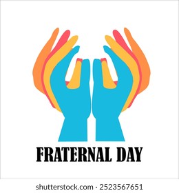 Diseño de Vector simple del día fraternal