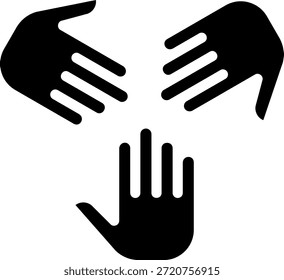 Vector de ilustración de icono de glifo de fraternidad