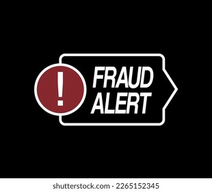 Fraud alert. Dangerous agent with virus, malware cleaning concept. Vector fraud warning in black background