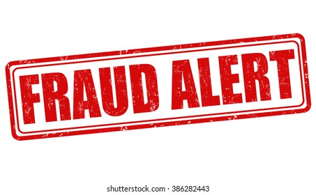 Fraud Alert Grunge Rubber Stamp On Stock Vector (Royalty Free ...