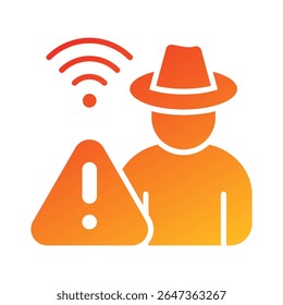 Fraud Alert Icon Element for Design