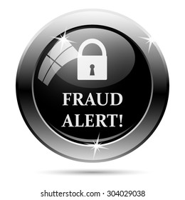 Fraud alert icon. Internet button on white background. EPS10 vector 