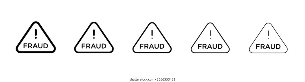 Fraud Alert icon simple illustration logo art