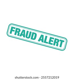 Fraud Alert Letter Rubber Stamp Vector Template