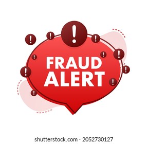 Fraud alert. Security Audit, Virus Scanning, Cleaning, Eliminating Malware, Ransomware Vector stock illustration.