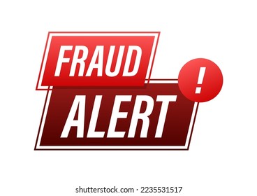 Fraud alert. Security Audit, Virus Scanning, Cleaning, Eliminating Malware, Ransomware. Vector stock illustration.