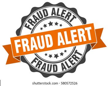 fraud alert door sticker