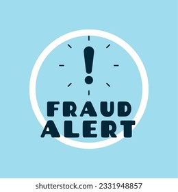 fraud alert warning background keep yourself safe from cyber spam vector