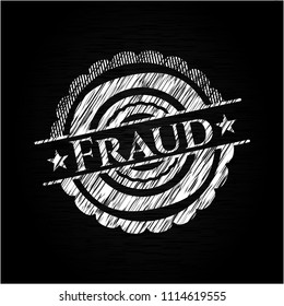 Fraud chalk emblem