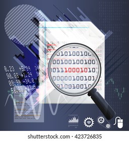 Fraud Check Abstract - Illustration