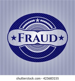 Fraud denim background