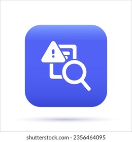 Fraud Detection 3D Icon, Data Security