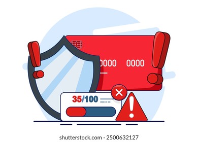 Fraud detection concept, debit card fraud detection uses tools and techniques to identify and prevent unauthorized transactions, thereby protecting against financial loss. improve payment security.