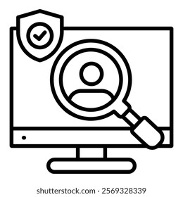 Fraud Detection Icon Element For Design
