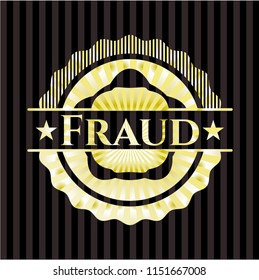  Fraud gold shiny badge