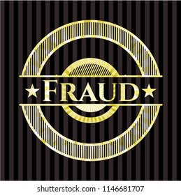 Fraud gold shiny emblem