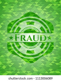  Fraud green mosaic emblem