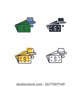 ícone de fraude. fraude Sinal de símbolo para conceito móvel e web design. Ícone de vetor, Ilustração de logotipo, Gráficos de vetor