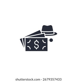 Betrugssymbol Betrug Symbolzeichen für mobiles Konzept und Webdesign. Vektorsymbol, Logo-Illustration, Vektorgrafiken