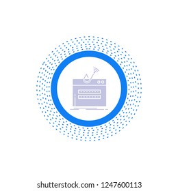 fraud, internet, login, password, theft Glyph Icon. Vector isolated illustration