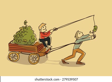 fraud money vector illustration motivation