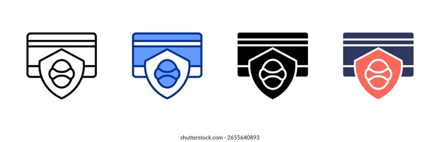 Fraud Prevention icon sheet multiple style collection