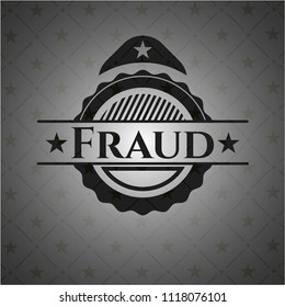 Fraud realistic dark emblem